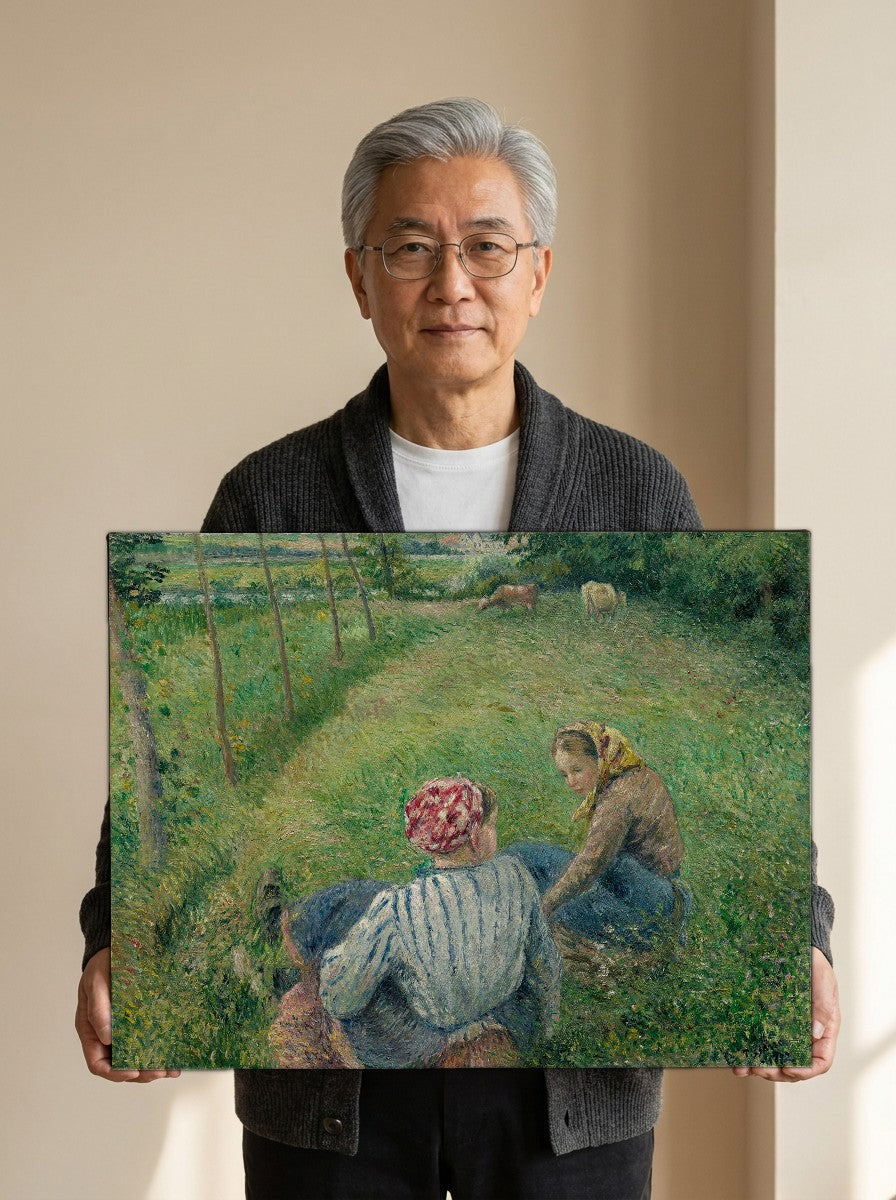Held for scale — 24 x 18 inch canvas