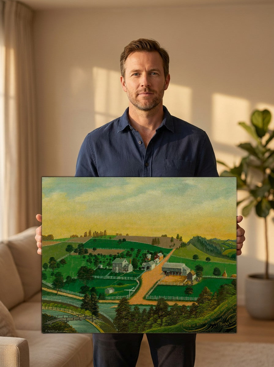 Held for scale — 24 x 18 inch canvas