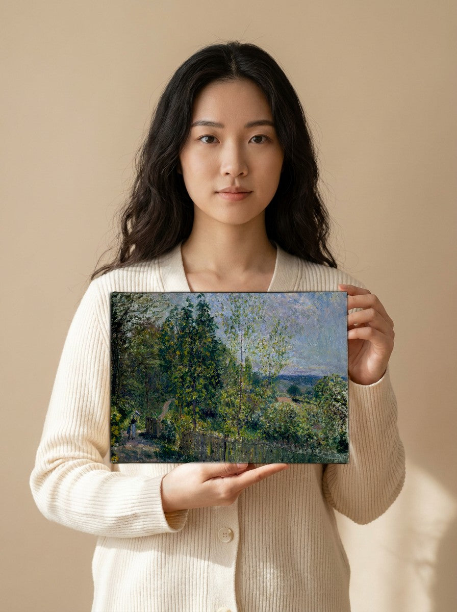 Held for scale — 10 x 8 inch canvas
