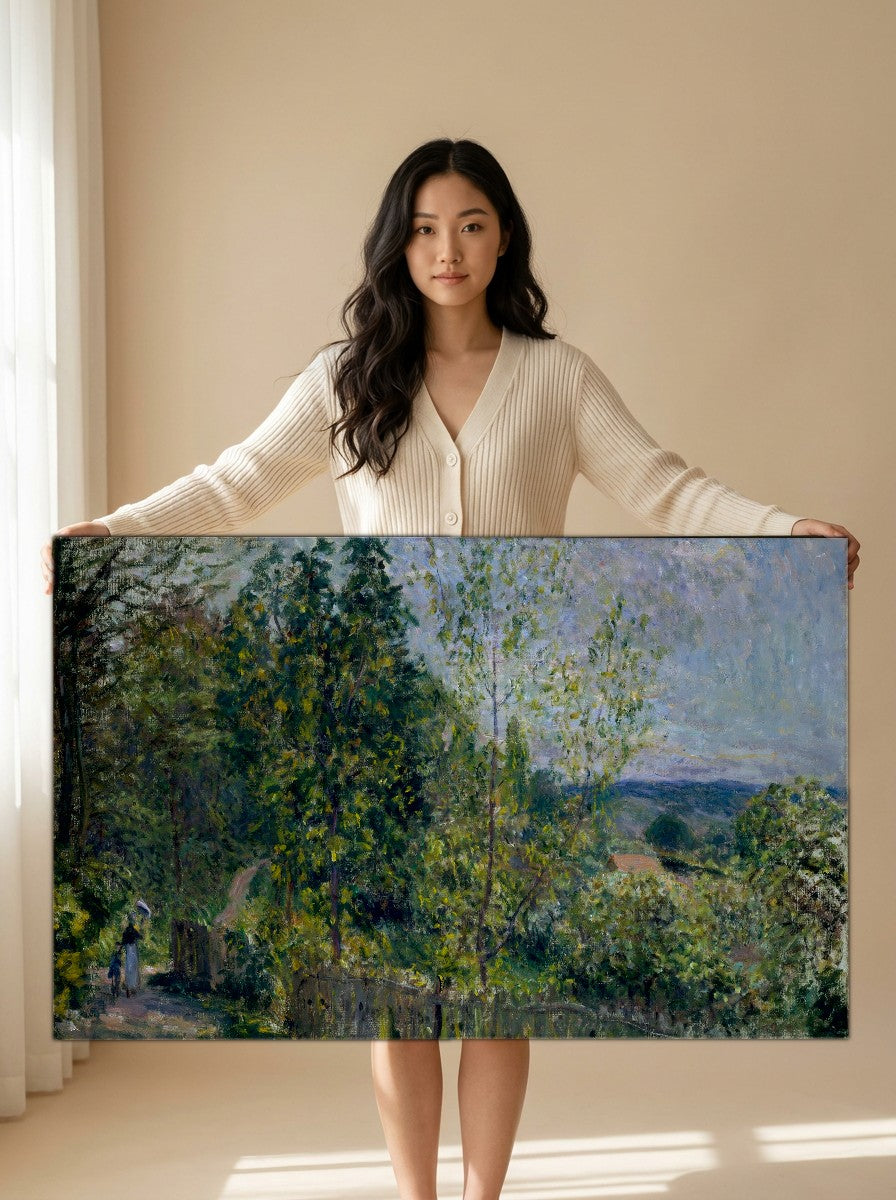 Held for scale — 36 x 24 inch canvas