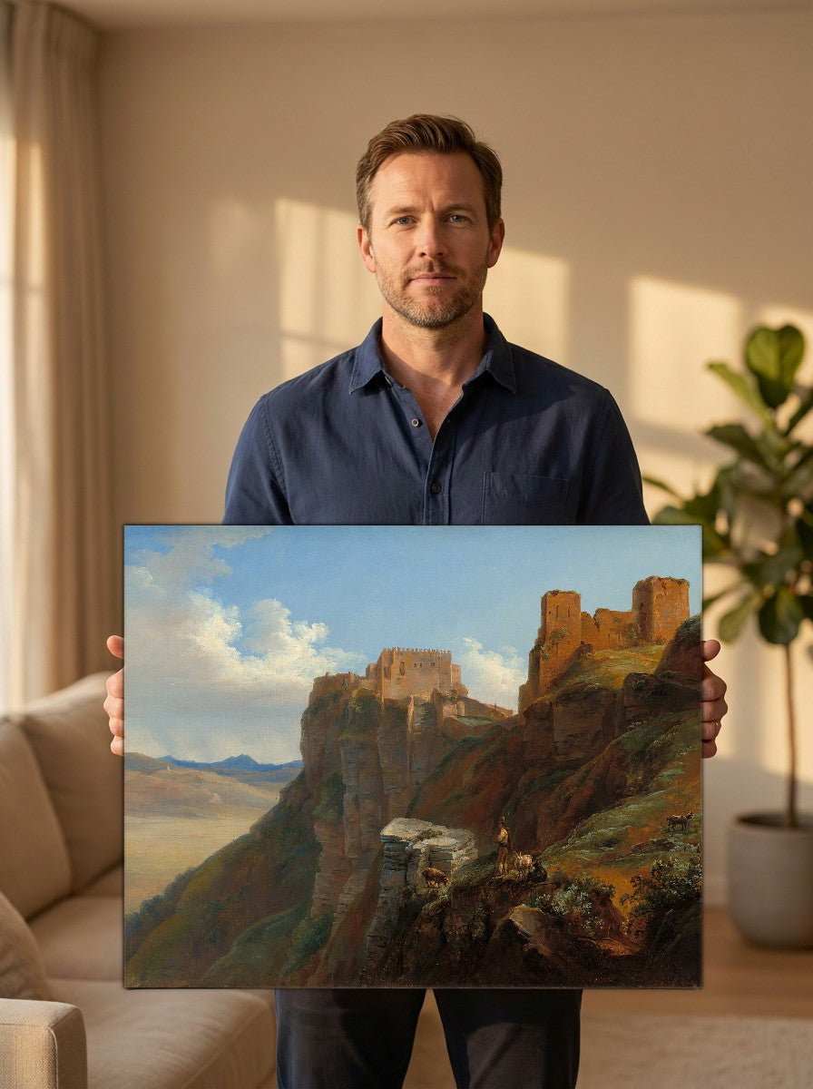 Held for scale — 24 x 18 inch canvas