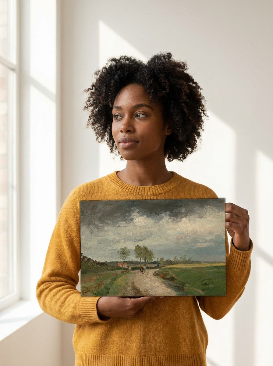 Held for scale — 10 x 8 inch canvas