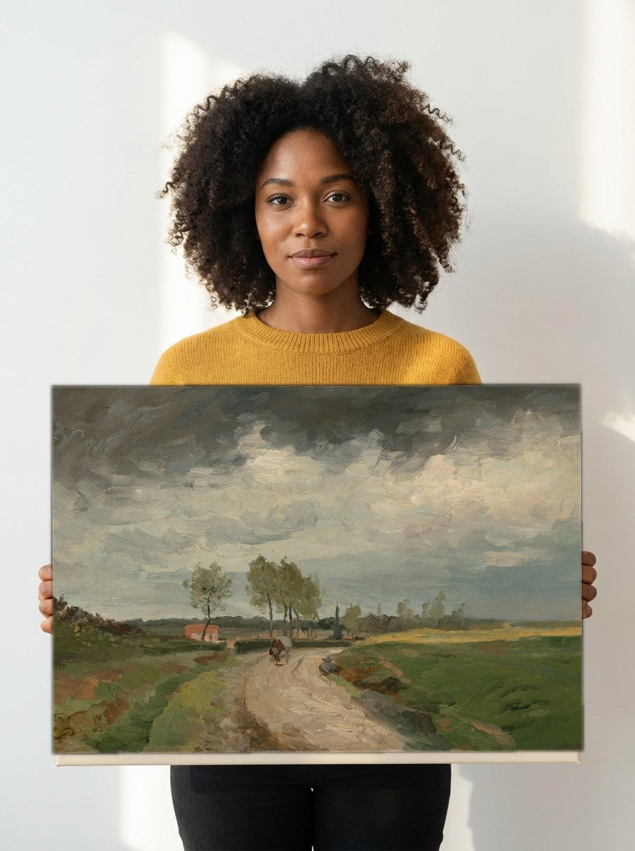 Held for scale — 24 x 18 inch canvas