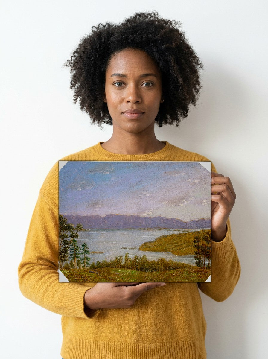 Held for scale — 10 x 8 inch canvas