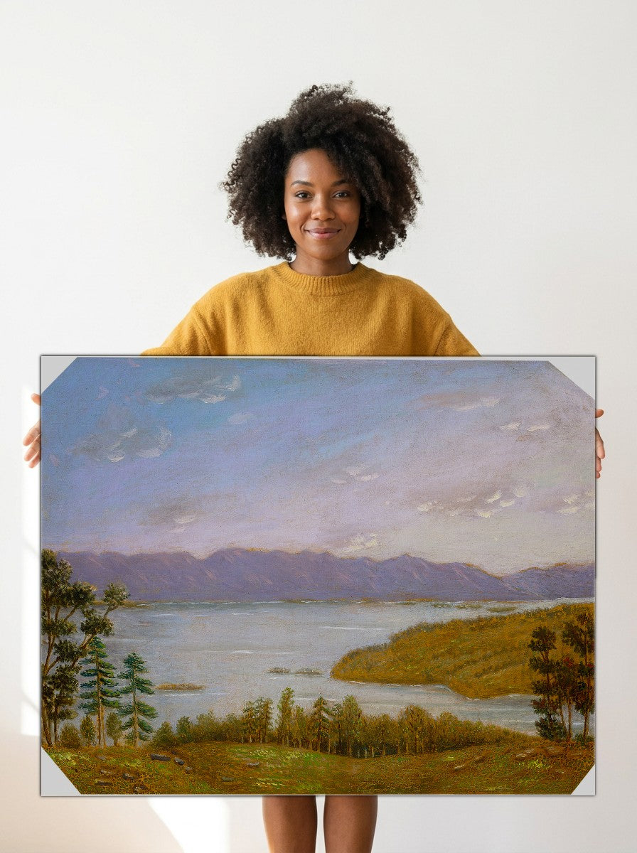 Held for scale — 36 x 24 inch canvas