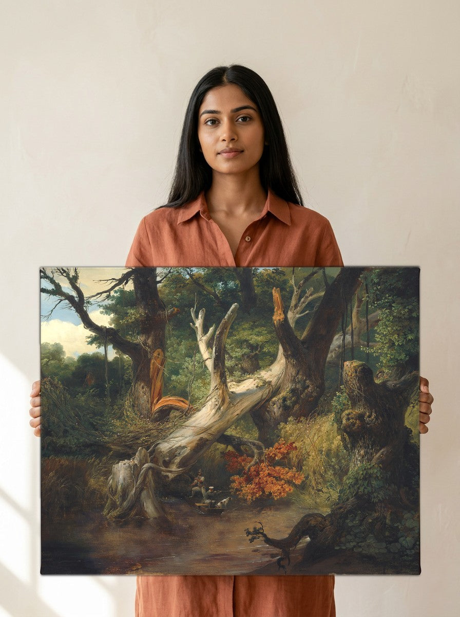 Held for scale — 24 x 18 inch canvas