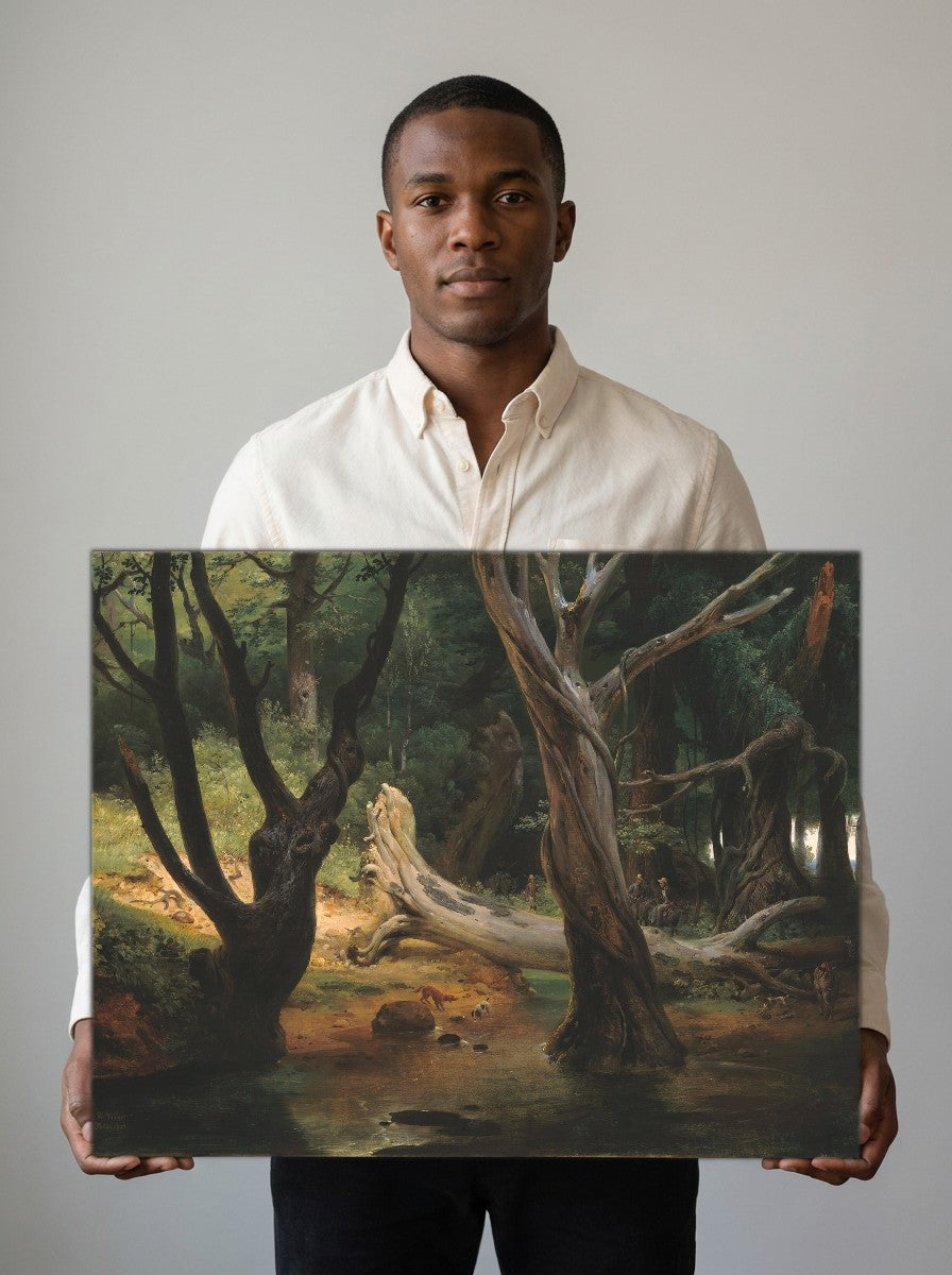 Held for scale — 24 x 18 inch canvas