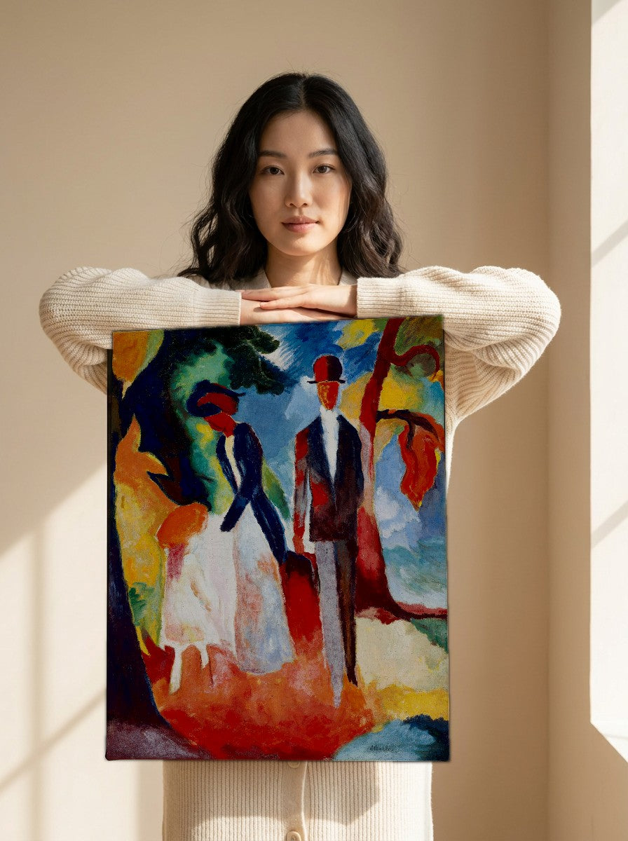 Held for scale — 16 x 20 inch canvas