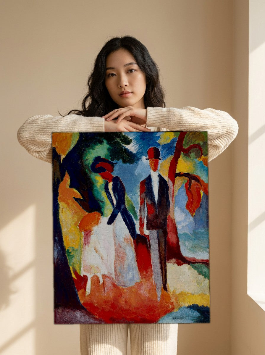 Held for scale — 18 x 24 inch canvas