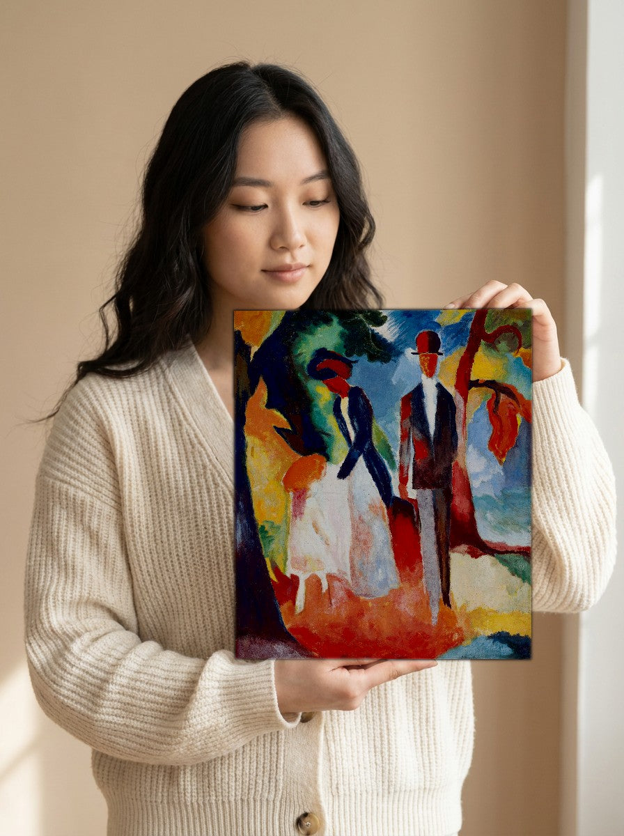Held for scale — 8 x 10 inch canvas