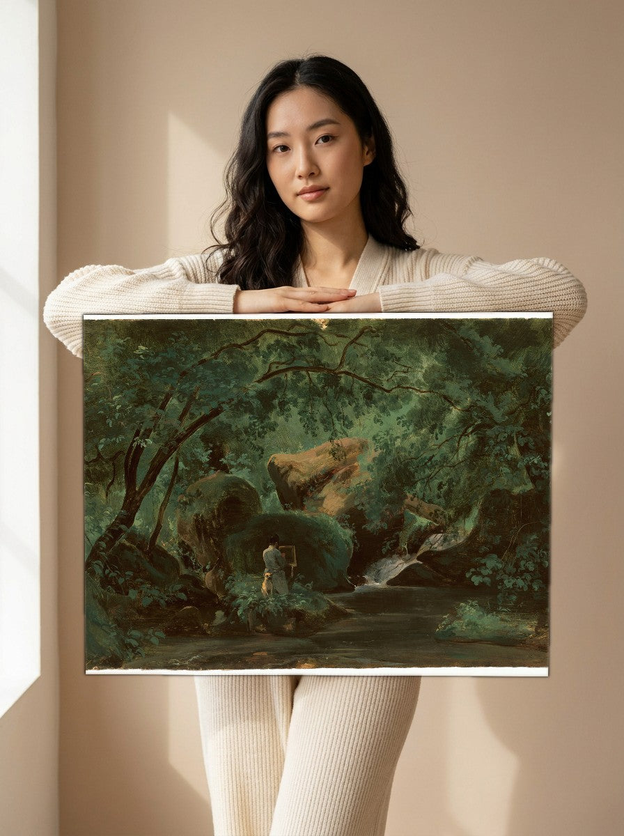 Held for scale — 24 x 18 inch canvas