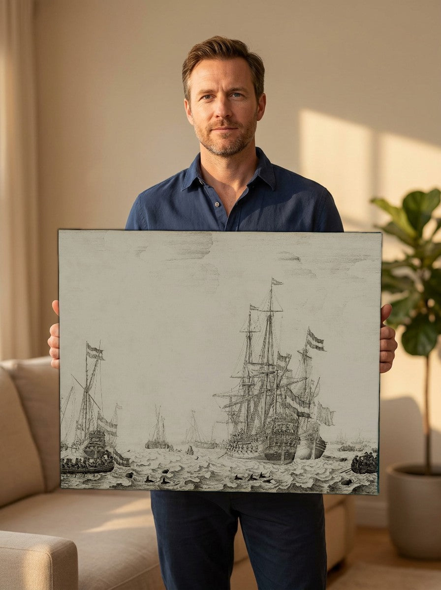 Held for scale — 24 x 18 inch canvas