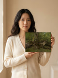 Held for scale — 10 x 8 inch canvas
