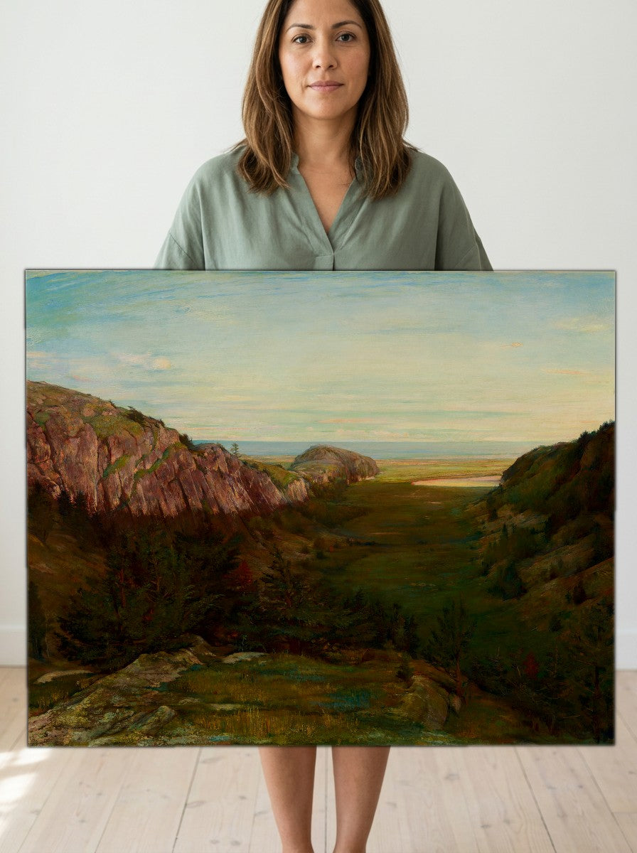 Held for scale — 24 x 18 inch canvas