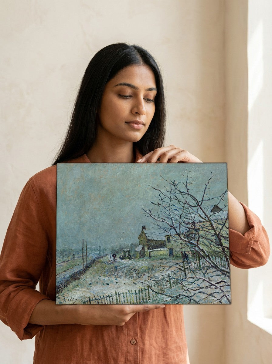 Held for scale — 10 x 8 inch canvas