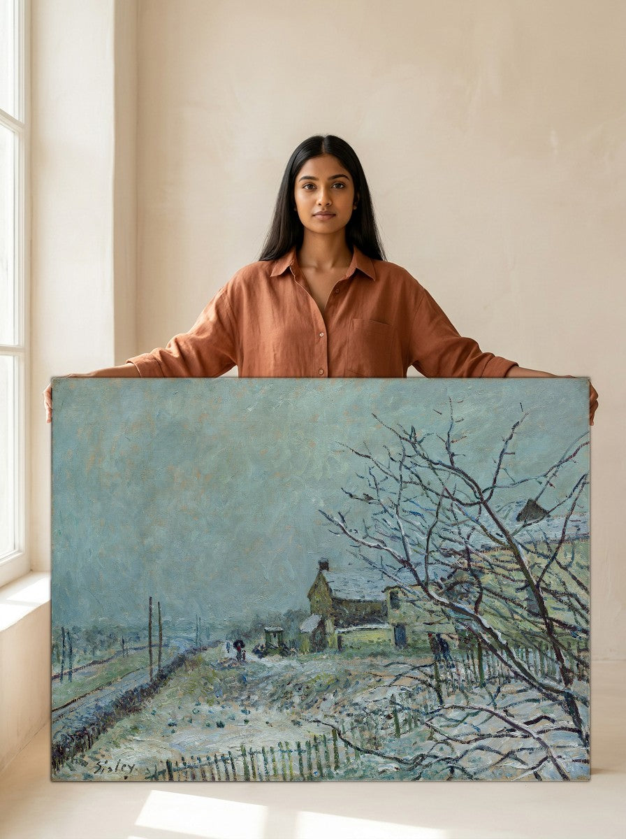 Held for scale — 36 x 24 inch canvas