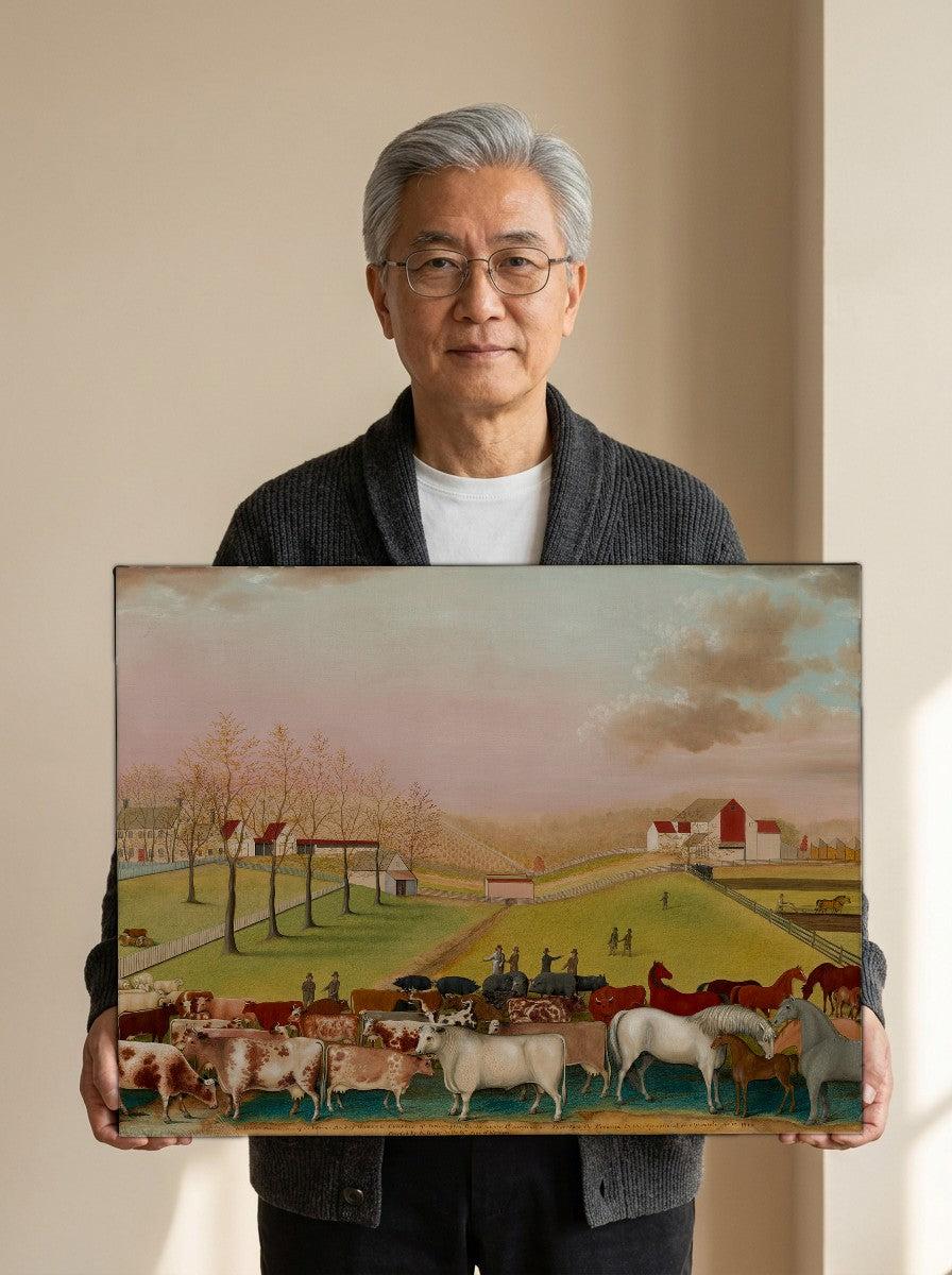 Held for scale — 24 x 18 inch canvas