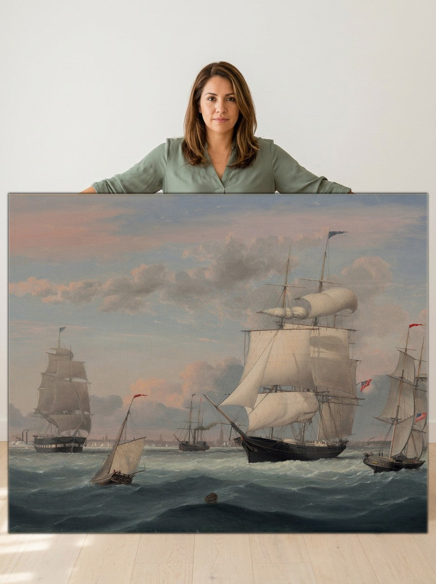 Held for scale — 36 x 24 inch canvas