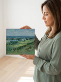Held for scale — 10 x 8 inch canvas