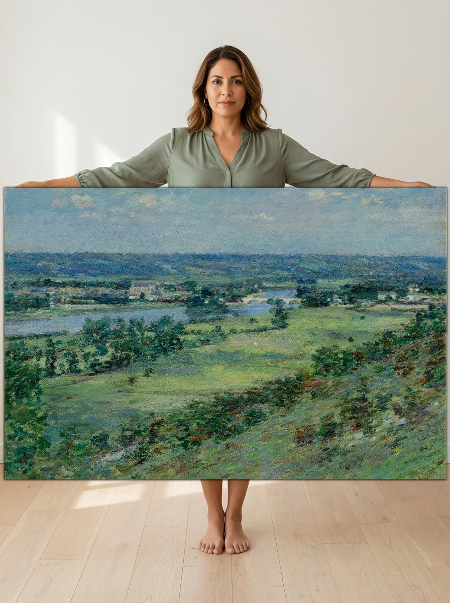 Held for scale — 36 x 24 inch canvas