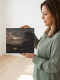 Held for scale — 10 x 8 inch canvas