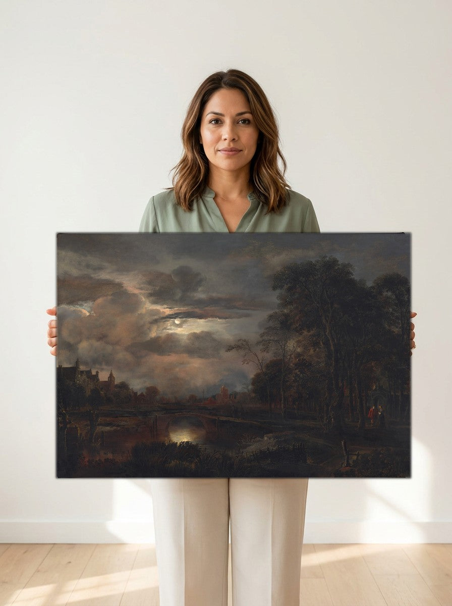 Held for scale — 24 x 18 inch canvas