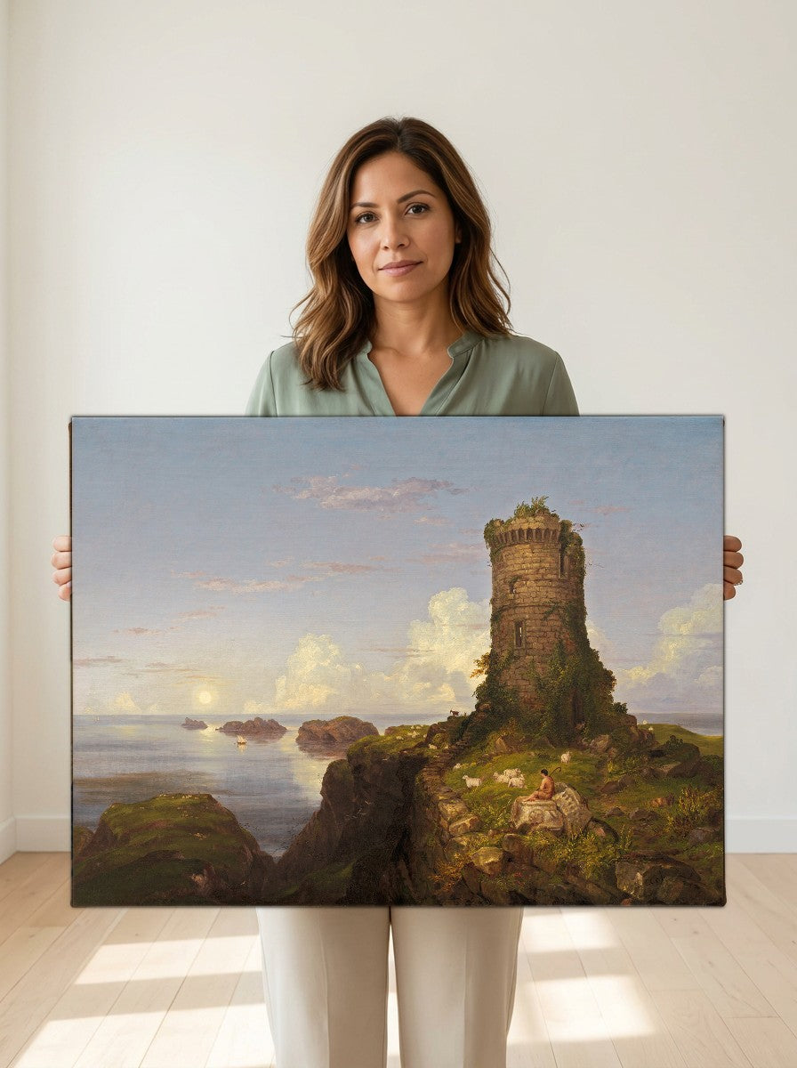 Held for scale — 24 x 18 inch canvas