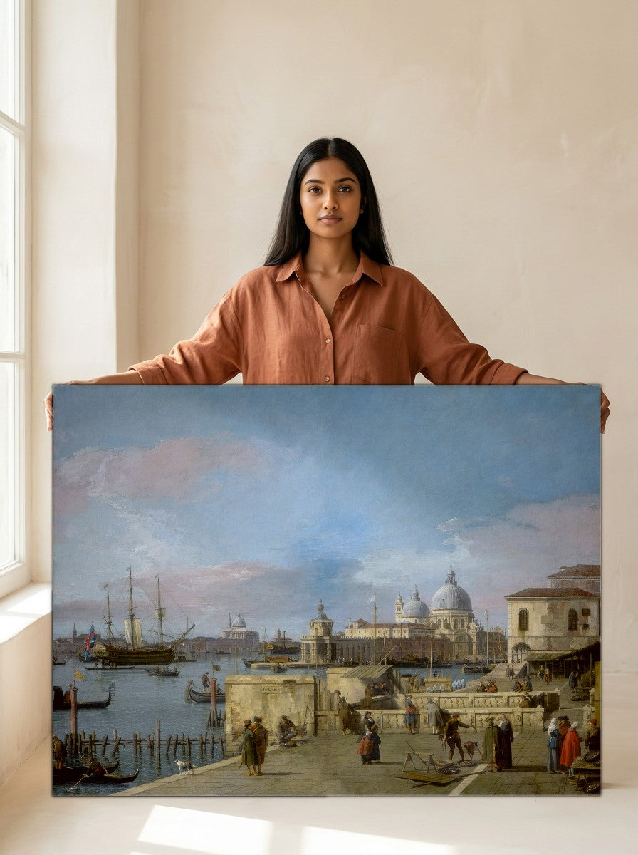 Held for scale — 36 x 24 inch canvas