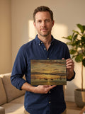 Held for scale — 10 x 8 inch canvas