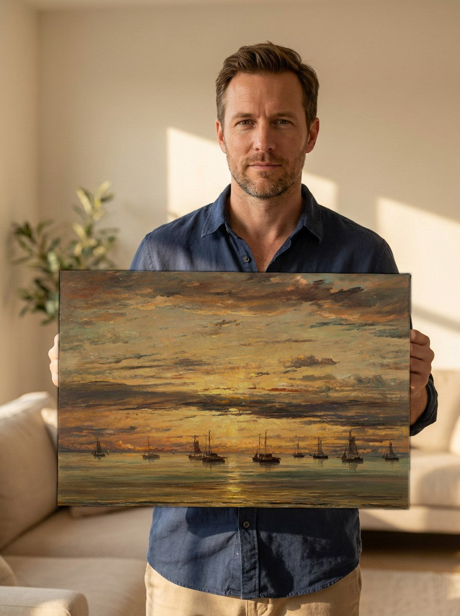 Held for scale — 24 x 18 inch canvas
