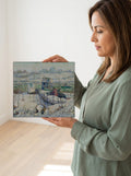 Held for scale — 10 x 8 inch canvas