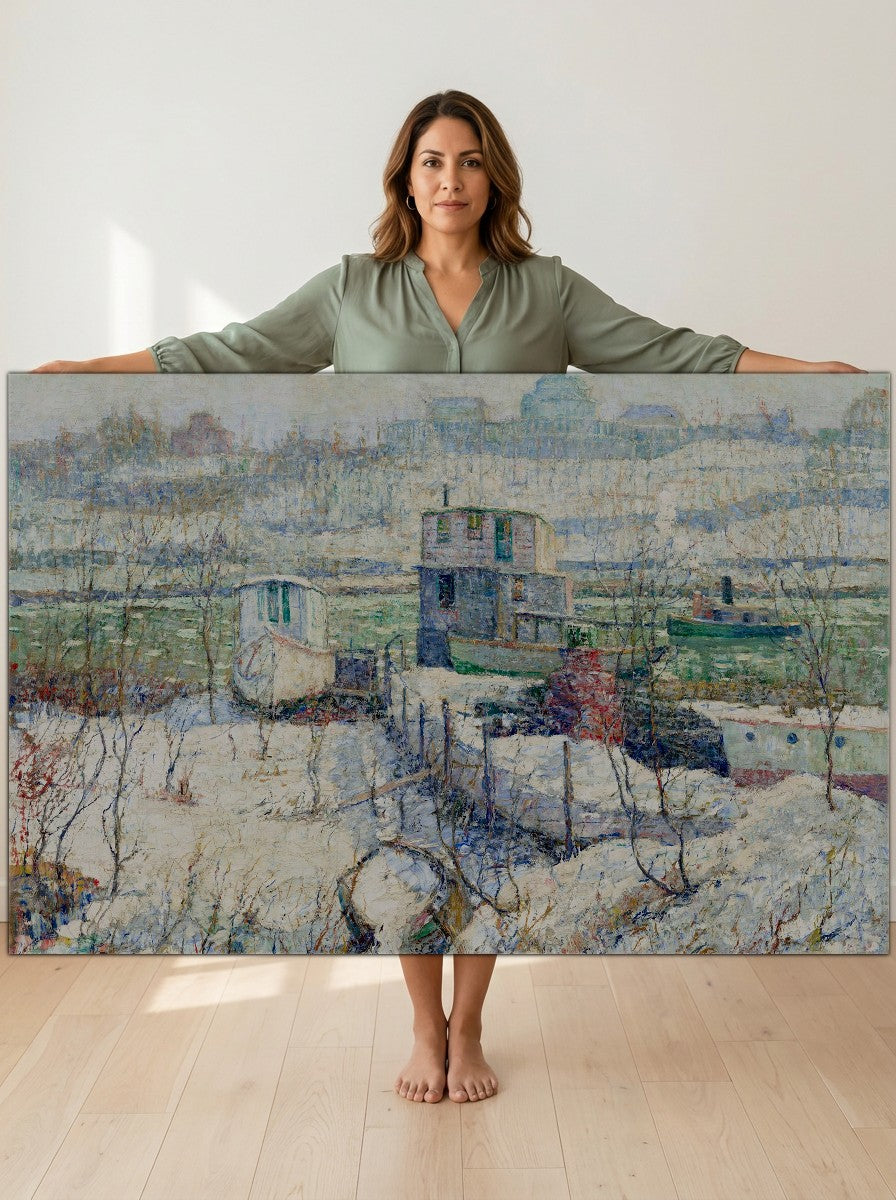 Held for scale — 36 x 24 inch canvas