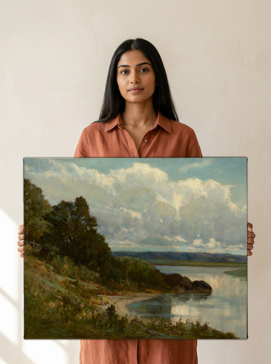 Held for scale — 24 x 18 inch canvas