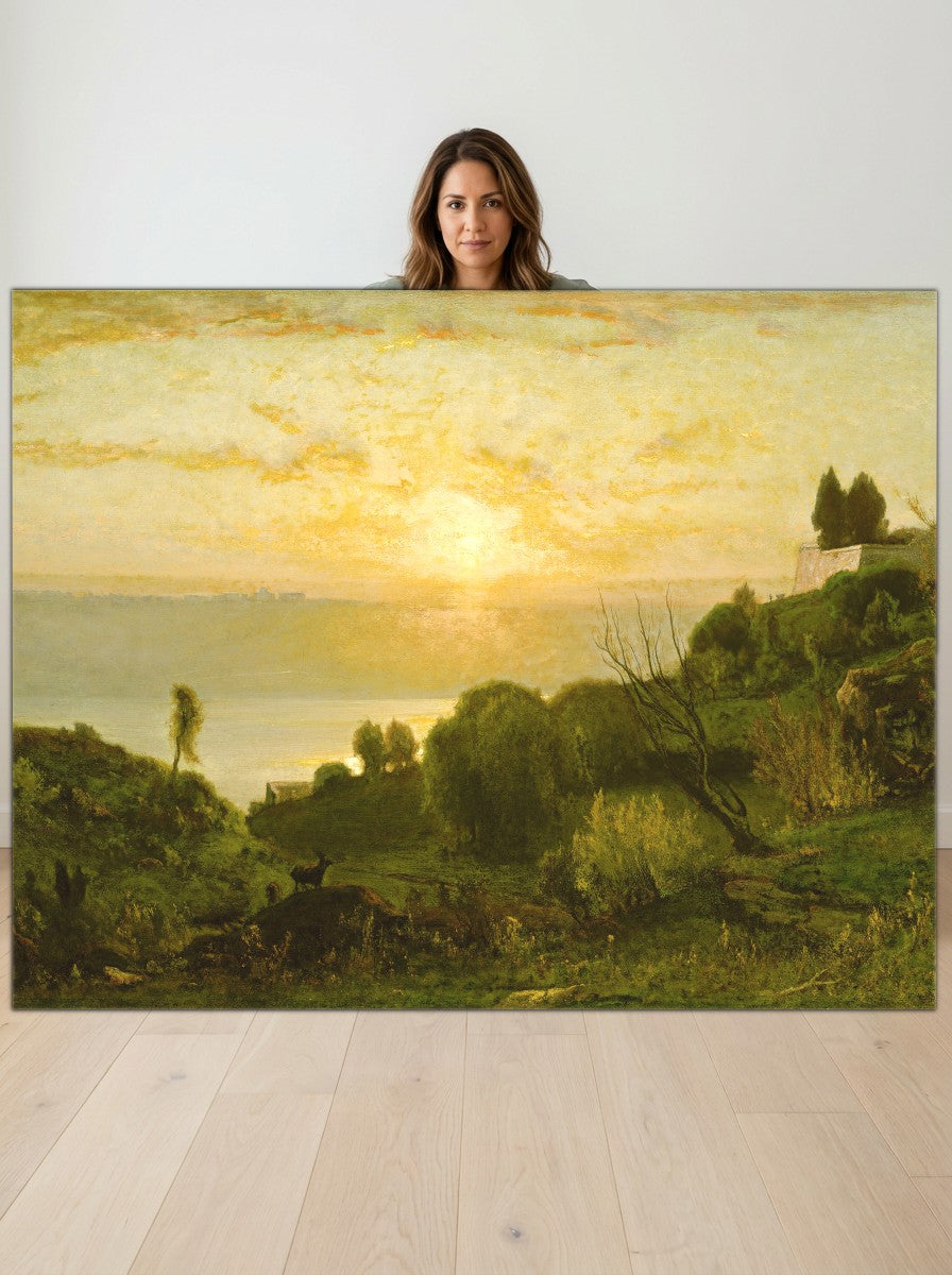 Held for scale — 36 x 24 inch canvas