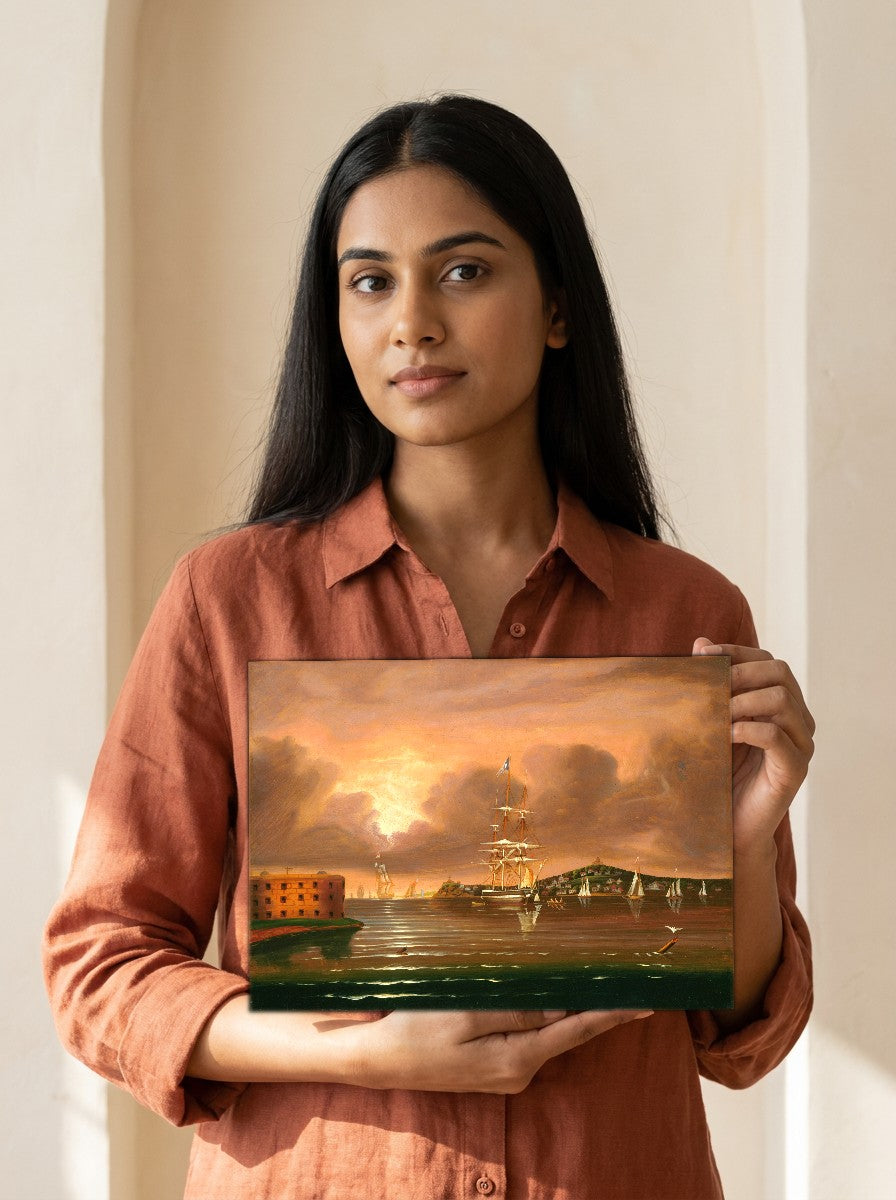 Held for scale — 10 x 8 inch canvas