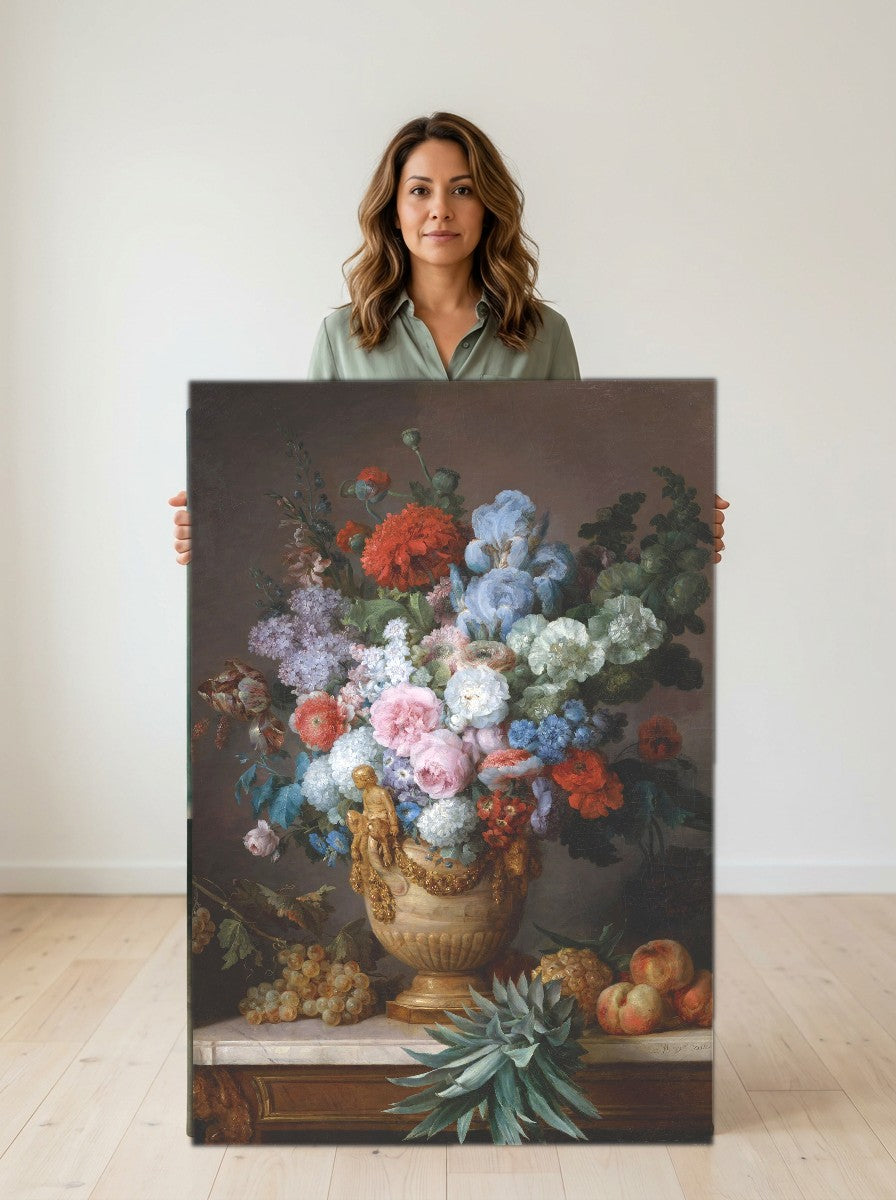 Held for scale — 16 x 20 inch canvas