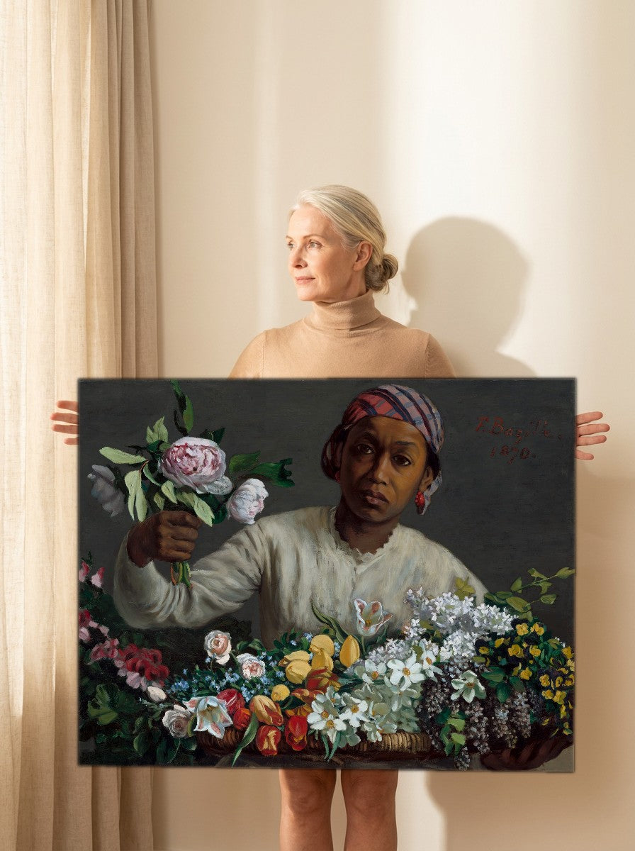 Held for scale — 36 x 24 inch canvas
