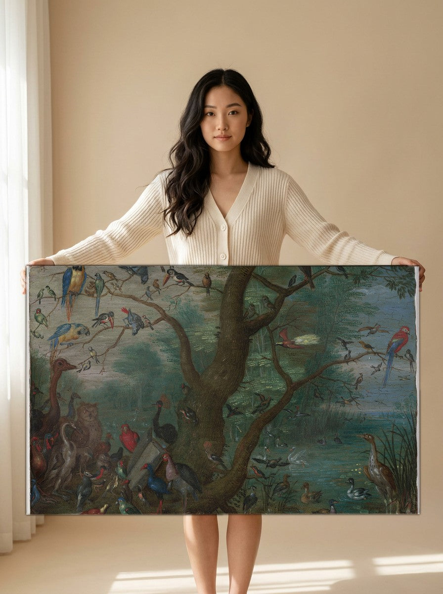 Held for scale — 36 x 24 inch canvas
