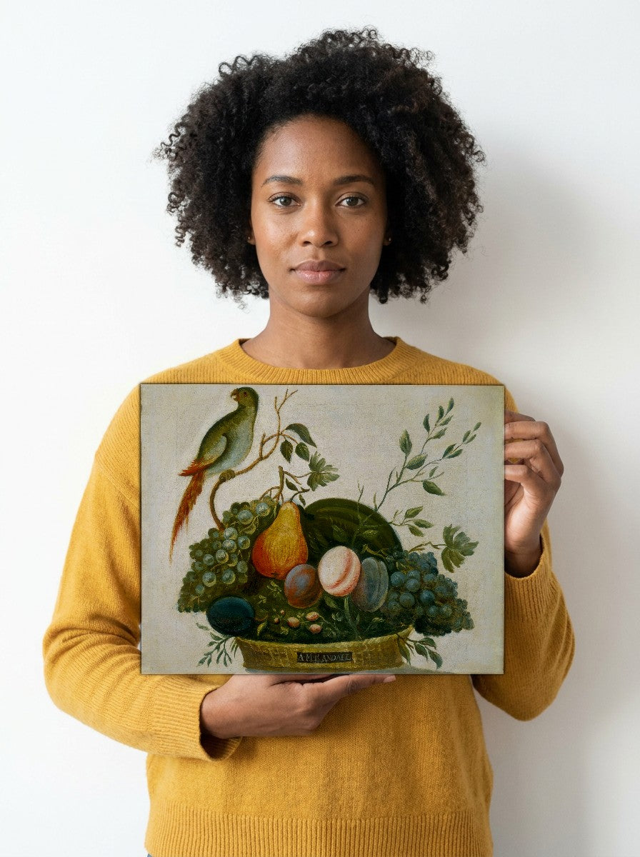Held for scale — 10 x 8 inch canvas