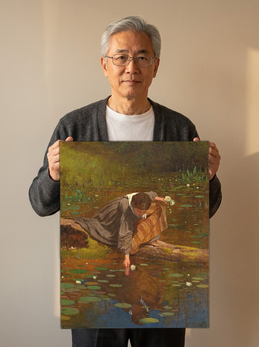 Held for scale — 18 x 24 inch canvas