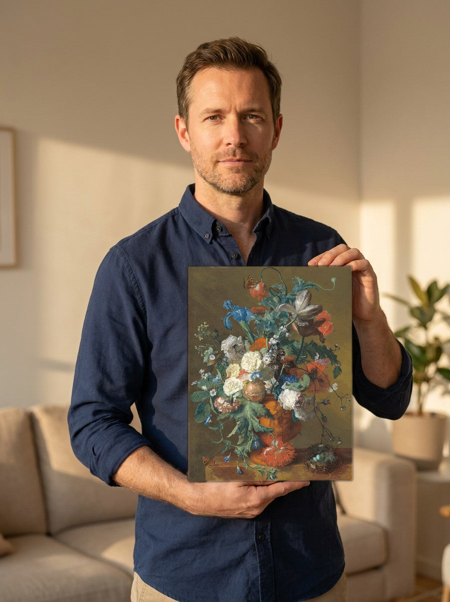 Held for scale — 8 x 10 inch canvas