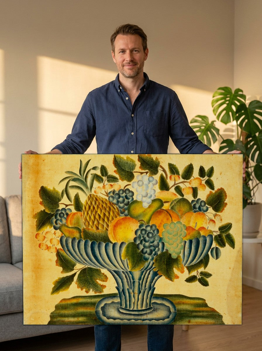 Held for scale — 36 x 24 inch canvas