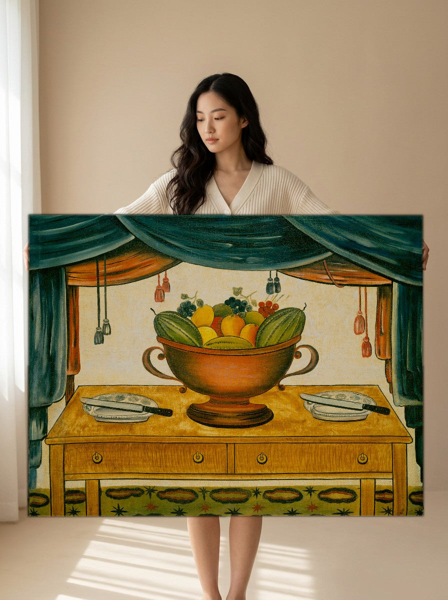 Held for scale — 36 x 24 inch canvas