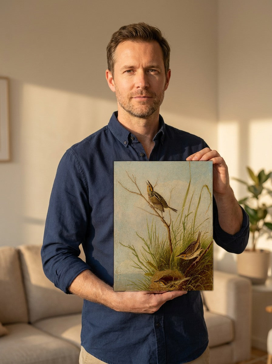 Held for scale — 8 x 10 inch canvas