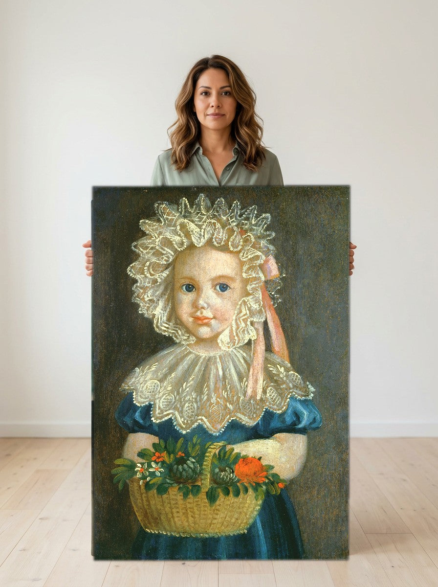 Held for scale — 16 x 20 inch canvas