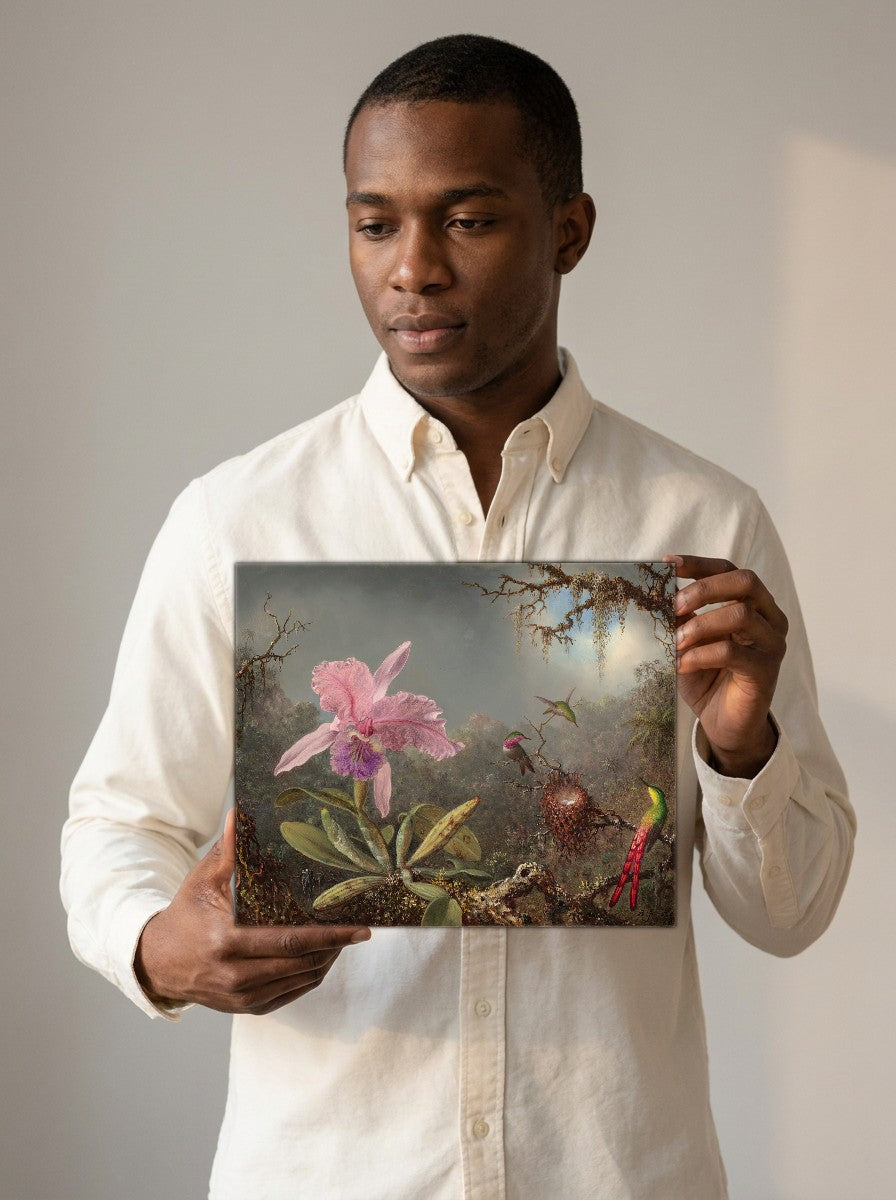 Held for scale — 10 x 8 inch canvas