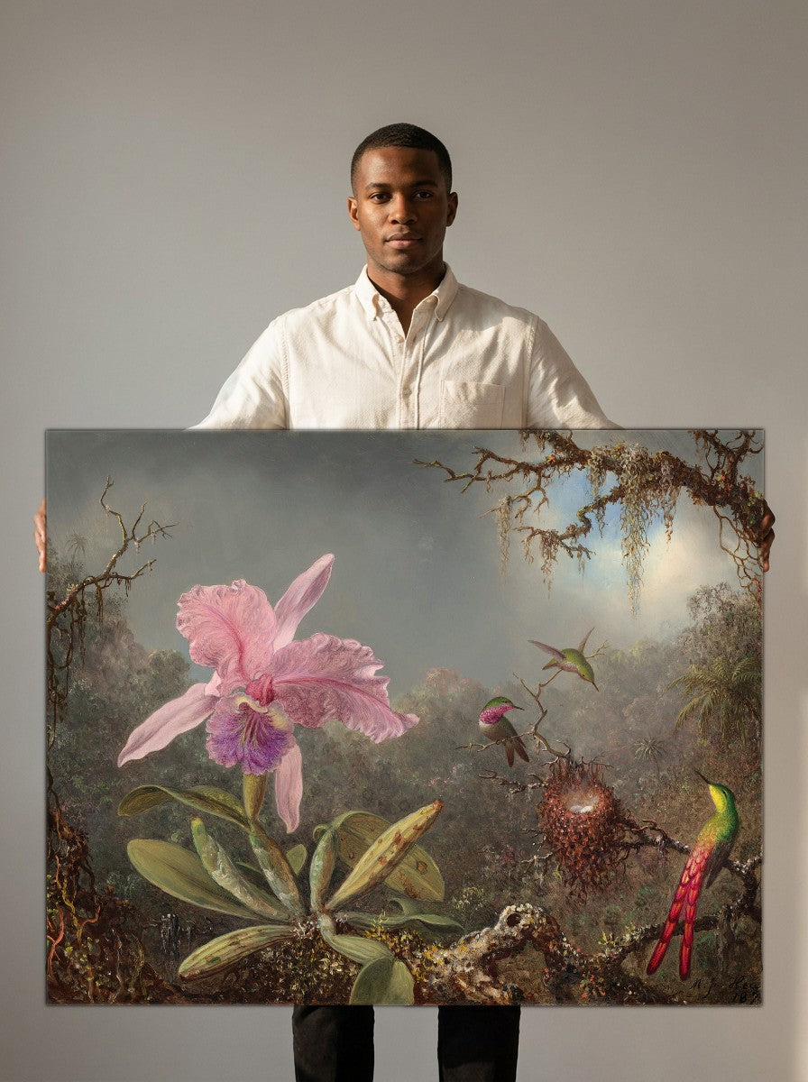 Held for scale — 36 x 24 inch canvas