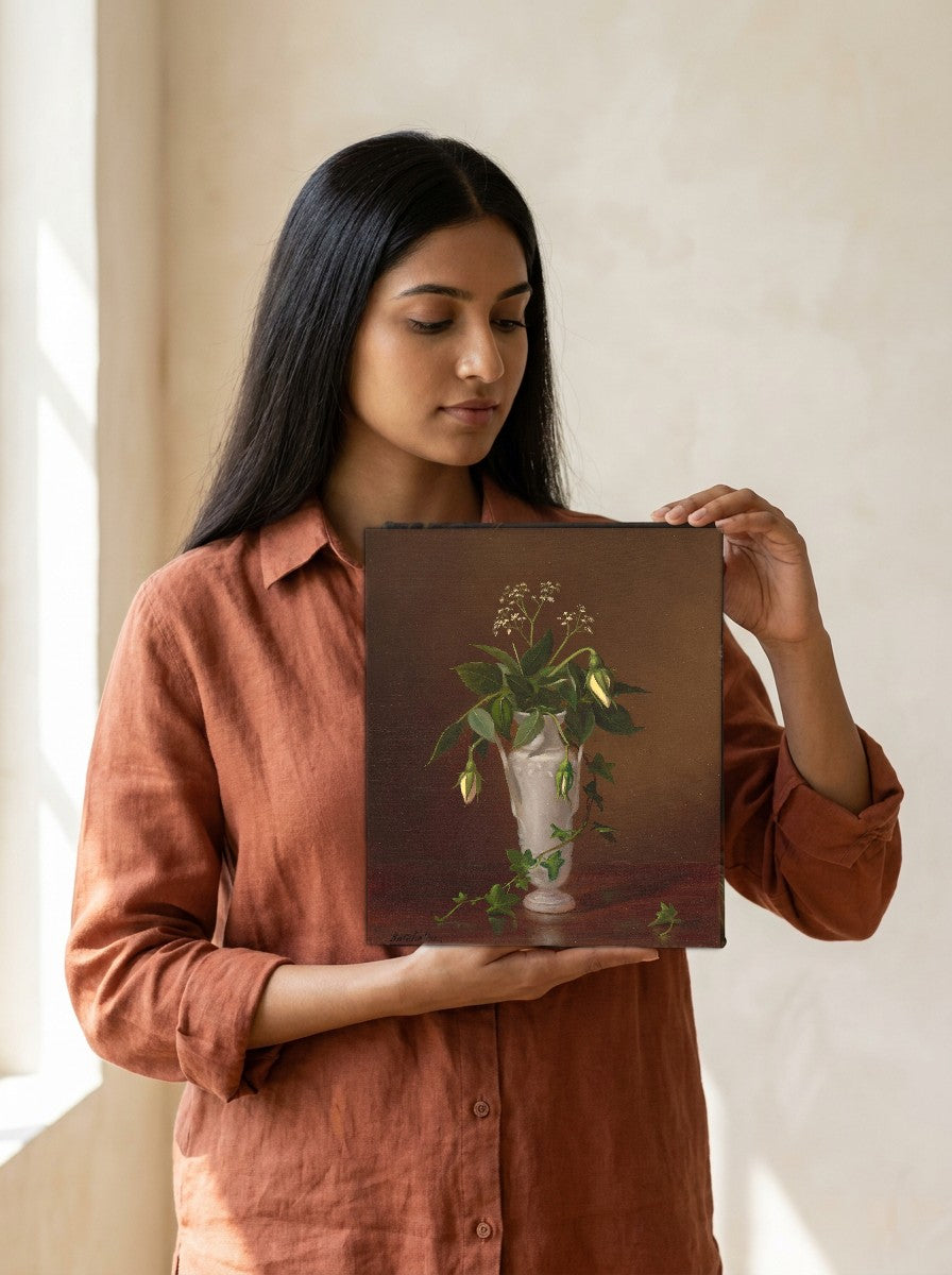 Held for scale — 8 x 10 inch canvas