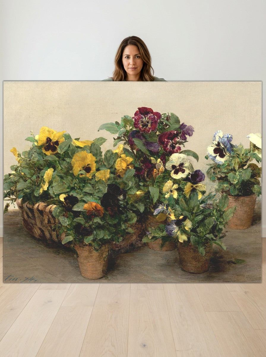 Held for scale — 36 x 24 inch canvas