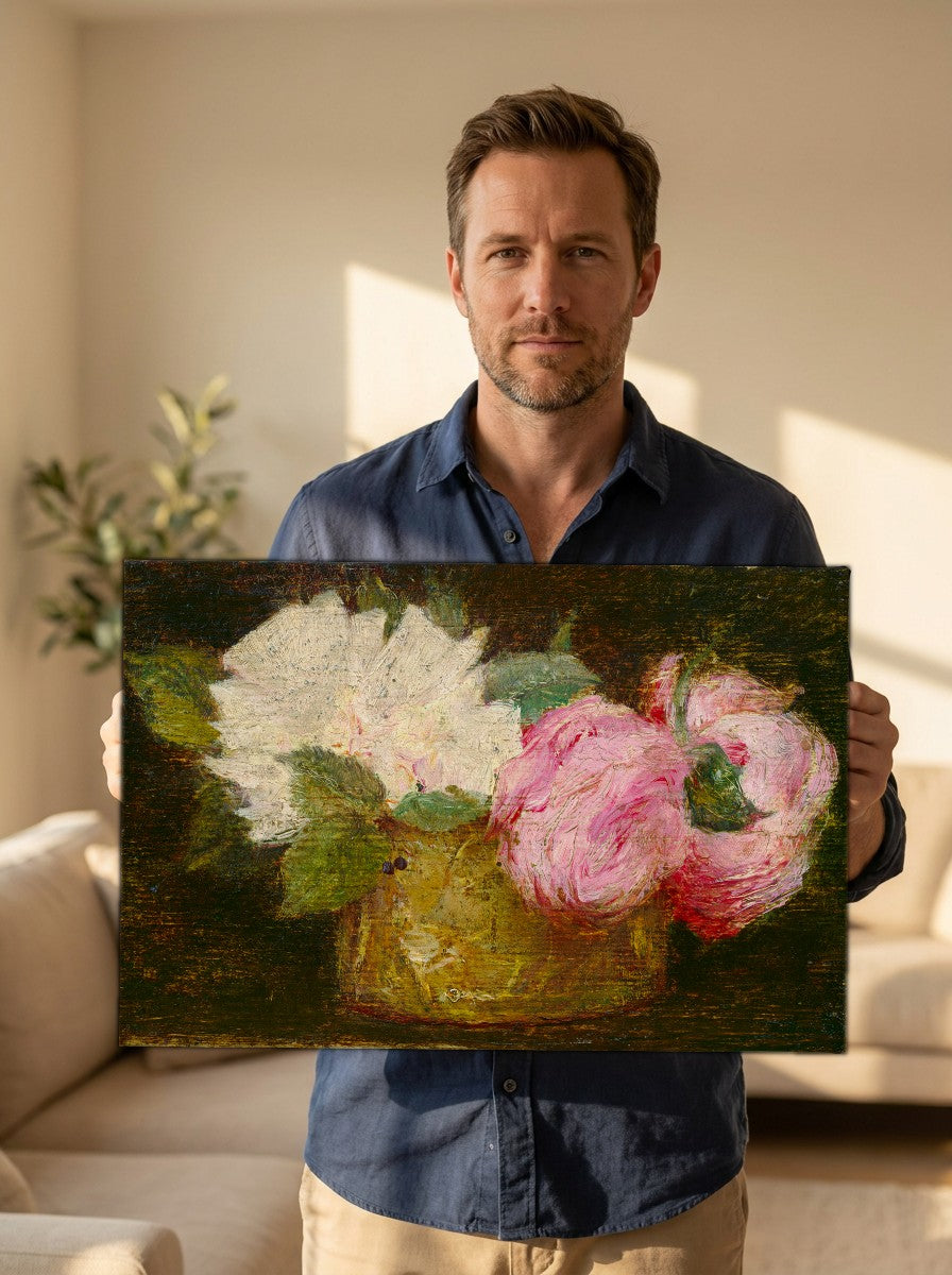 Held for scale — 24 x 18 inch canvas